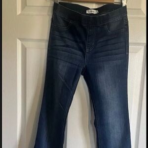 Cello pull on jeans dark wash bootcut size XL